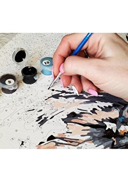 Fırtına Tablosu Boyama Seti 40x50 cm Akrilik Boya ve Fırçalarla Sanatınızı Yaratın