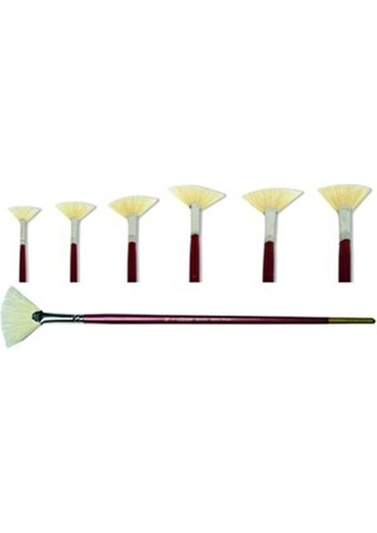 113 Yelpaze Fırça N:6 Yumuşak Kıllarla Boyayı Eşit Yayma Özelliği Sunar fiyatları