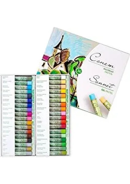 Sonnet Yağlı Pastel Boya 36 Renkli Sanatsal Malzeme Seti Yüksek Kalite fiyatları