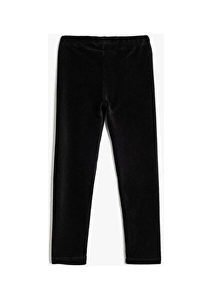 Kız Çocuk Tayt Siyah Renk Yumuşak ve Rahat Kullanım İçin Tasarlandı