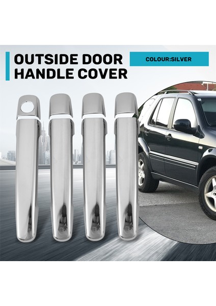 Yan Kapı Kolu Kapağı Döşemeleri 1998-2005 Mercedes Ml-Class W163 ML320 / ML350 / ML500'E Uygun (Yurt Dışından) fırsatları