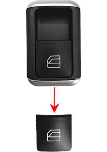 Araba Yolcu Tarafı Cam Kaldırma Anahtarı Onarım Düğmesi Kapağı 2049058202 Mercedes-Benz C-Class W204 Glk X204 W212 W207,A (Yurt Dışından) fırsatları