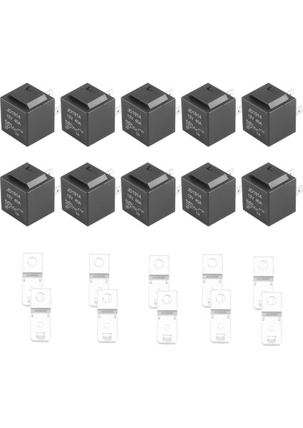 10 Adet 5 Pin 12V Röle Anahtarı (Spdt) (30/40 Amp) 12 Volt Otomotiv Fanları Için Otomotiv Rölesi (Yurt Dışından) fiyatları
