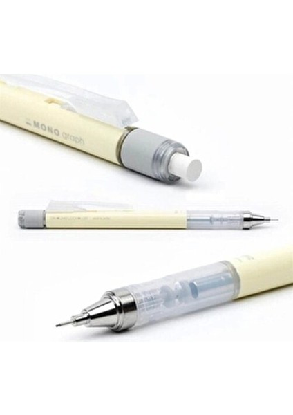 Mono DPA136B Pastel Mekanik Kalem 0,5 mm Krem Sarı Ergonomik Tasarımlı