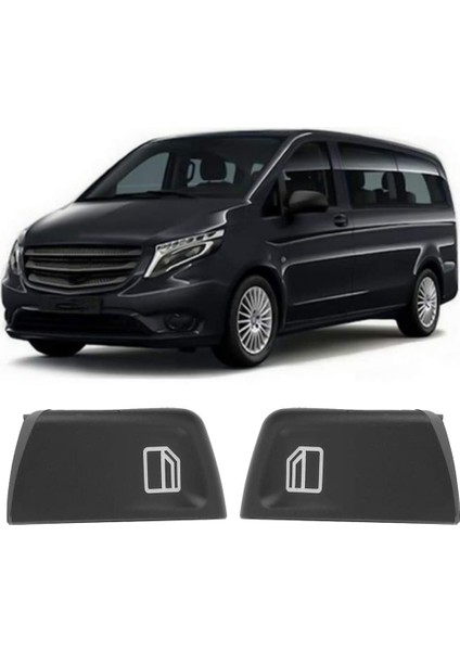 2 Adet Cam Anahtarı Düğmesi Elektrikli Cam Kontrol Anahtarı Düğmesi Kapağı Mercedes Vito Viano W639 Sprinter Iı 906 (Yurt Dışından) fırsatları