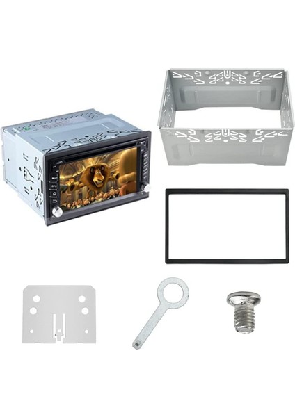 Araba Radyo Montaj Çerçevesi Evrensel 2dın Çift Dın Metal Çerçeve Montaj Yuvası Araba DVD Oynatıcısı, Gps Navigasyon (Yurt Dışından) fiyatları