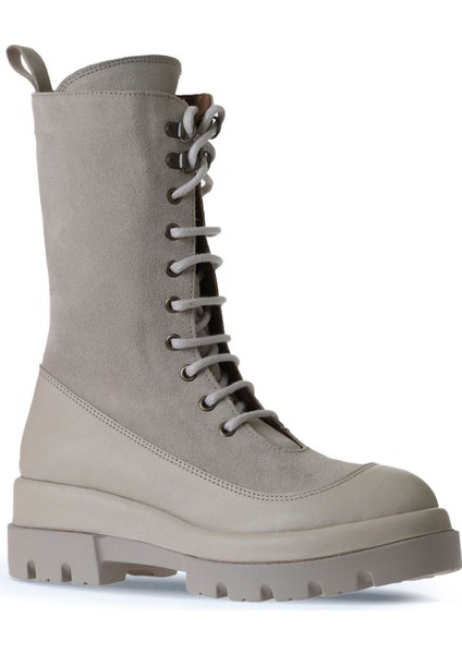 Bej Deri-Süet Kadın Dolgu Topuklu Bot 01WV2901 01WV2901 fiyatları