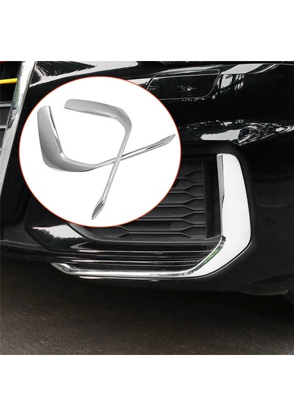 Araba Ön Sis Farları Lambalar Çerçeve Kapak Trim Dekorasyon Çıkartmaları Dış Audi A6 C8 19-21 (Gümüş) (Yurt Dışından) modelleri