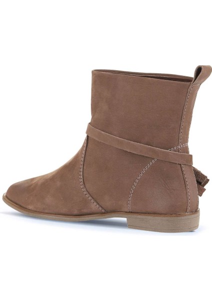 Kahverengi Nubuk Kadın Düz Bot 01WD3714 01WD3714 fırsatları