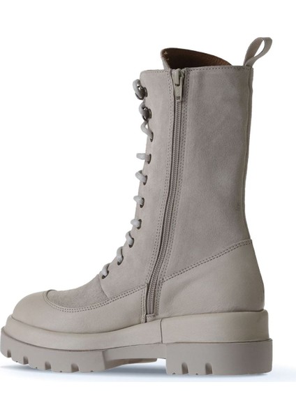 Bej Deri-Süet Kadın Dolgu Topuklu Bot 01WV2901 01WV2901 fırsatları