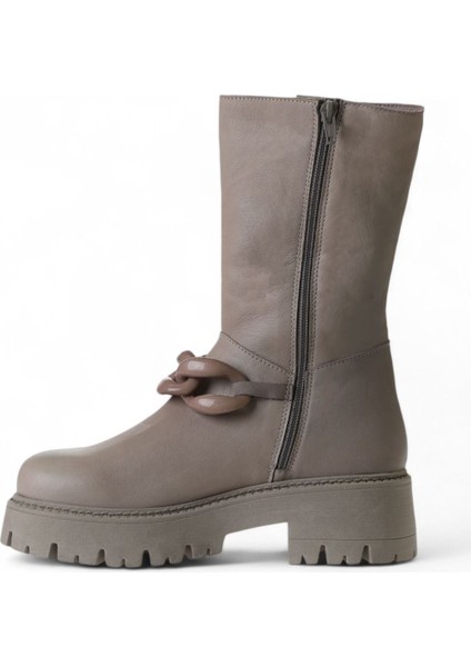 Vizon Açık Deri Kadın Düz Bot 01WV3118 01WV3118 modelleri