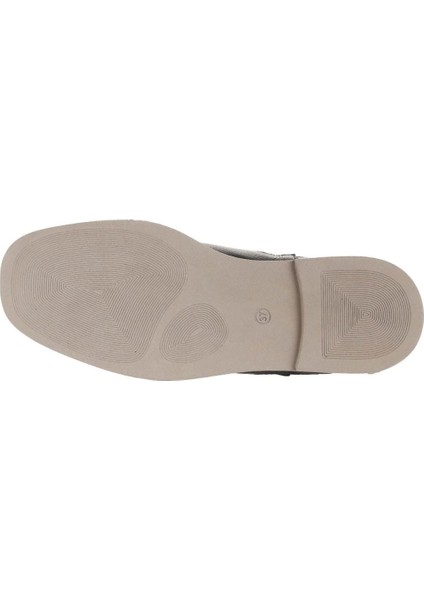 Siyah Deri Kadın Düz Bot 01WD4208 01WD4208 indirimleri