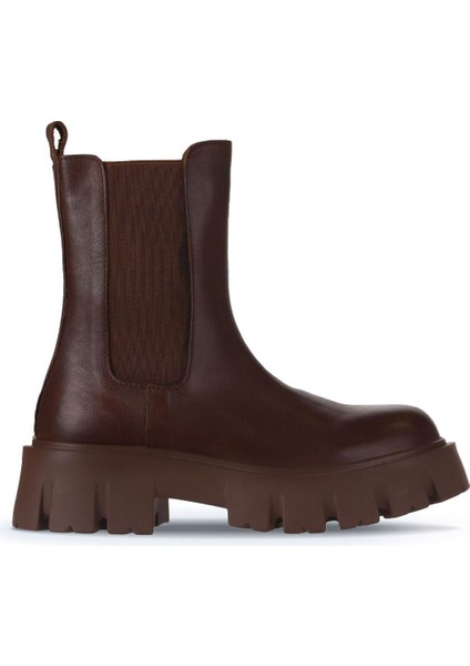 Taba Deri Kadın Dolgu Topuklu Bot 01WV4600 01WV4600