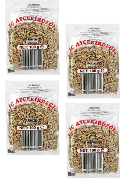 Kavrulmuş Iç Ayçekirdeği Yerli Yüksek Kalite Tuzlu Kuruyemiş Atıştırmalık 4 Adet x 100 gr