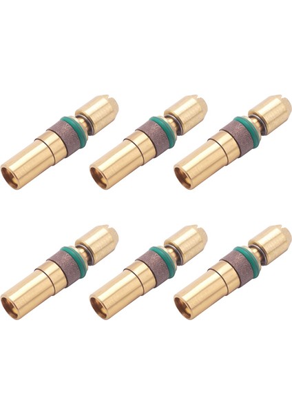 6 Adet Üç Kademeli Piston Başlığı Basınçlı Bakır Başlığı 6mm 30MPA Basınçlı Pompa Piston Parçaları Için (Yurt Dışından)