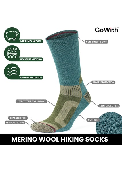 Yünlü Taban Altı Havlulu Dikişsiz Hiking Çorabı 3592 modelleri