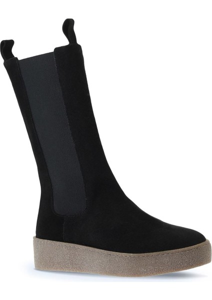 Siyah Süet Kadın Düz Bot 01WT3004 01WT3004 fiyatları