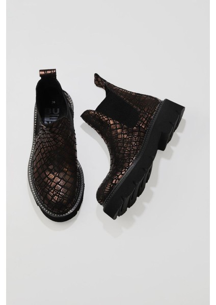 Taba Cym Deri Kadın Düz Bot 01WR3401 01WR3401