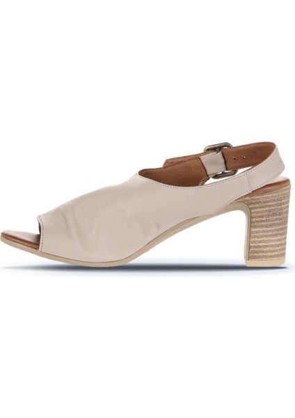Gri Deri Kadın Topuklu Sandalet 01WN1513 01WN1513 modelleri
