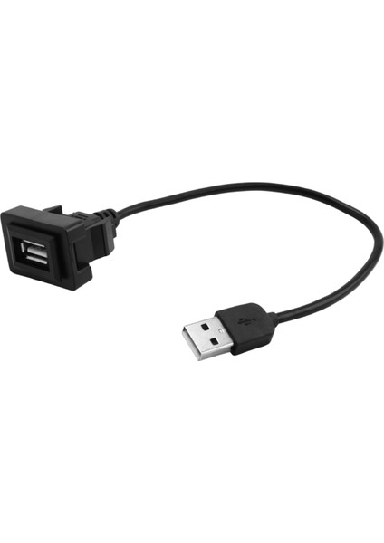 Toyota Akım Çıkışı USB Soketi 2.0 Port Panel Uzatma Kablosu Adaptörü Için USB Gösterge Paneli Gömme Port Panel Montajı (Yurt Dışından)