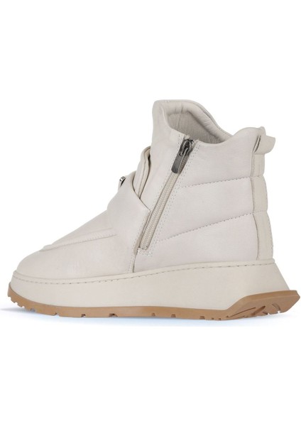 Bej Deri Kadın Dolgu Topuklu Bot 01WA7403-502 01WA7403-502 fırsatları