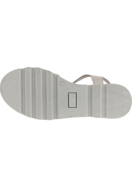 Gümüş Multi Parlak Deri Kadın Dolgu Topuklu Sandalet 01WA0504 01WA0504 indirimleri