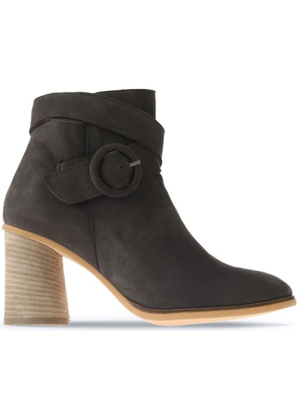 Gri Koyu Nubuk Kadın Topuklu Bot 01WR5500 01WR5500 fiyatları