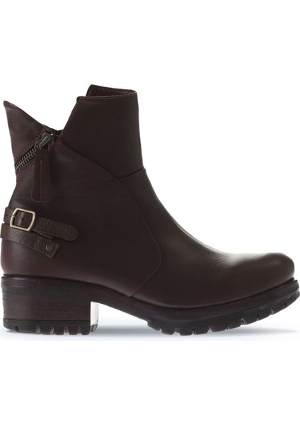 Bordo Kahverengi Deri Kadın Topuklu Bot 01WV0901 01WV0901 fiyatları