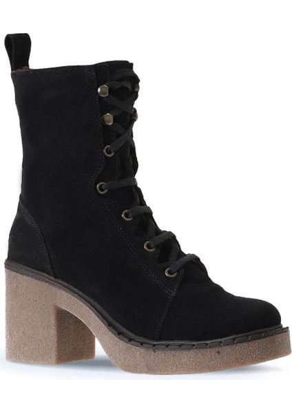 Siyah Süet Kadın Topuklu Bot 01WT2905 01WT2905 fiyatları