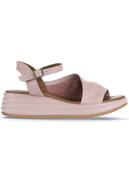 Gül Kurusu Deri Kadın Dolgu Topuklu Sandalet 01WA2402 01WA2402