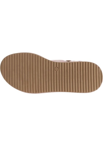 Gül Kurusu Deri Kadın Dolgu Topuklu Sandalet 01WA2402 01WA2402 indirimleri