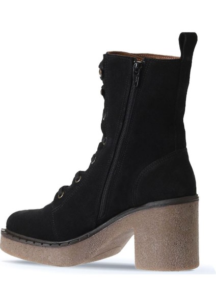 Siyah Süet Kadın Topuklu Bot 01WT2905 01WT2905 fırsatları