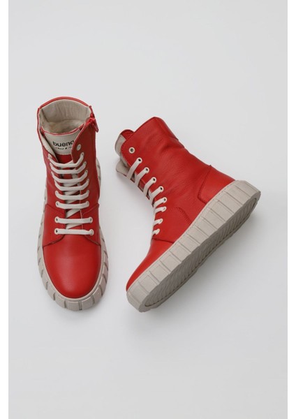 Kırmızı Flotter Deri Kadın Spor Bot 01WT3404 01WT3404