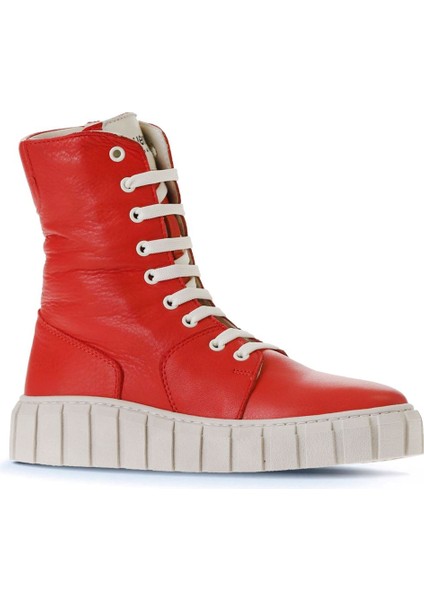 Kırmızı Flotter Deri Kadın Spor Bot 01WT3404 01WT3404 modelleri