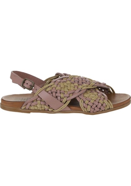 Pudra Deri Kadın Düz Sandalet 01WU4248 01WU4248 fiyatları