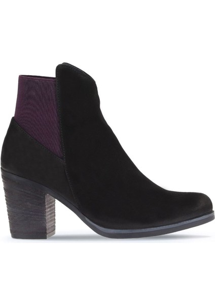 Siyah Mor Nubuk Kadın Topuklu Bot 01WP1500 01WP1500 fiyatları