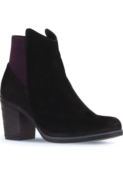 Siyah Mor Nubuk Kadın Topuklu Bot 01WP1500 01WP1500 modelleri