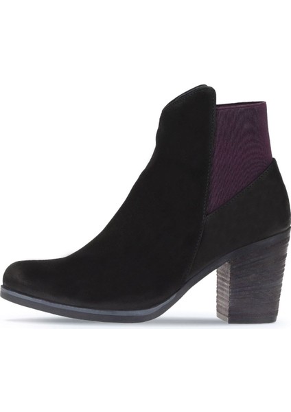Siyah Mor Nubuk Kadın Topuklu Bot 01WP1500 01WP1500 fırsatları