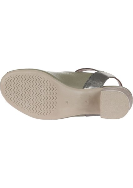 Haki Multi Deri Kadın Topuklu Sandalet 01WA2811 01WA2811 indirimleri