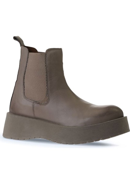 Vizon Açık Deri Kadın Dolgu Topuklu Bot 01WV1300 01WV1300 modelleri