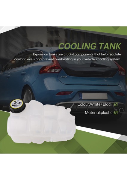 Araba Soğutma Suyu Radyatör Şişesi Soğutma Tankı Rezervuarı Volvo V40 1.6t 31338763 (Yurt Dışından) modelleri
