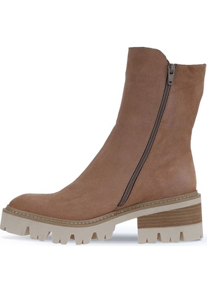 Pudra Süet Kadın Topuklu Bot 01WV3303 01WV3303 modelleri