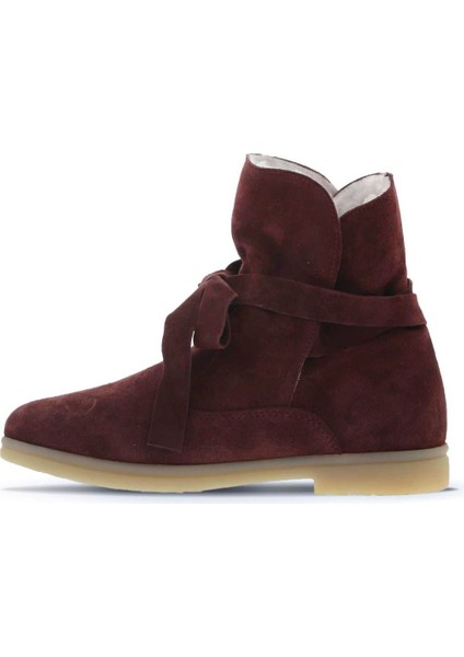 Bordo Süet Kadın Düz Bot 01WT3303 01WT3303 fırsatları