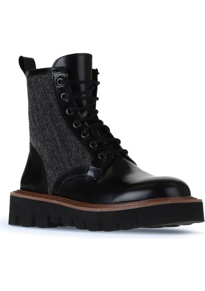 Siyah Açma Deri Kadın Düz Bot 01WV10201 01WV10201 fiyatları