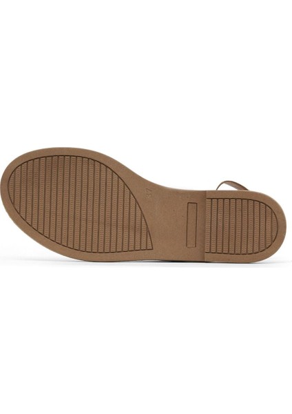 Beyaz Deri Kadın Düz Sandalet 01WA5706 01WA5706 indirimleri