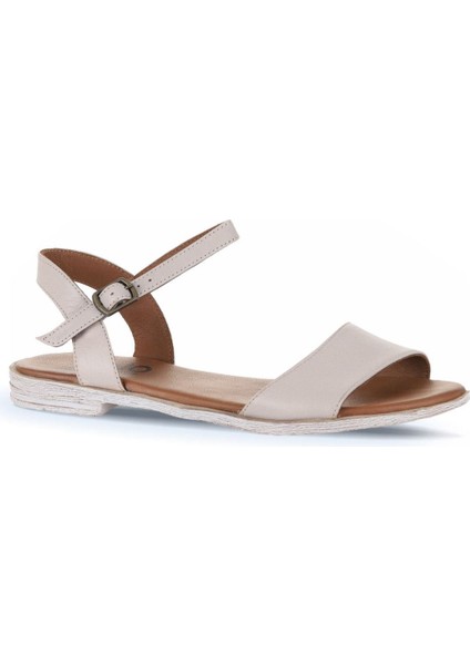 Gri Deri Kadın Düz Sandalet 01WN5003 01WN5003 fiyatları
