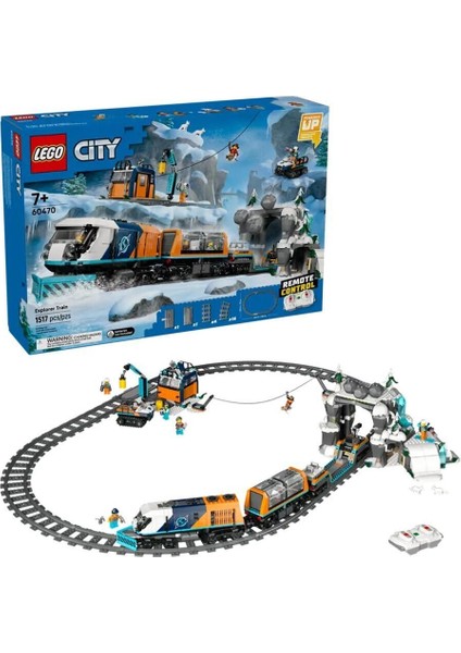 60470 LEGO City Kaşif Treni 1517 Parça +7 Yaş