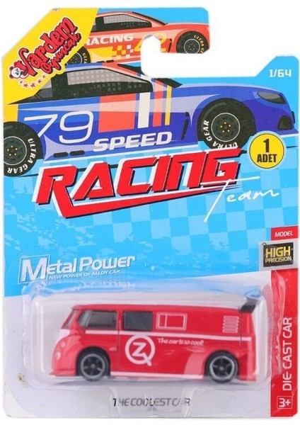 ZQ11311 -Vardem Kartela Metal Tekli Araba 1:64 modelleri