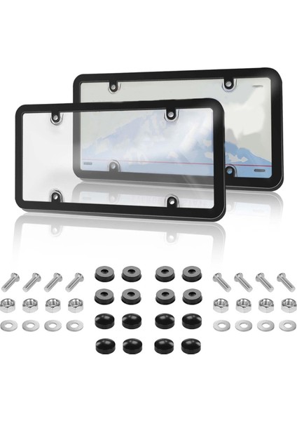 Plaka Kılıfları/kalkanları Renkli Kabarcıklı Plaka Kılıfı Kırılmaz Dumanlı Yenilikçi Plaka Kılıfı,a (Yurt Dışından)