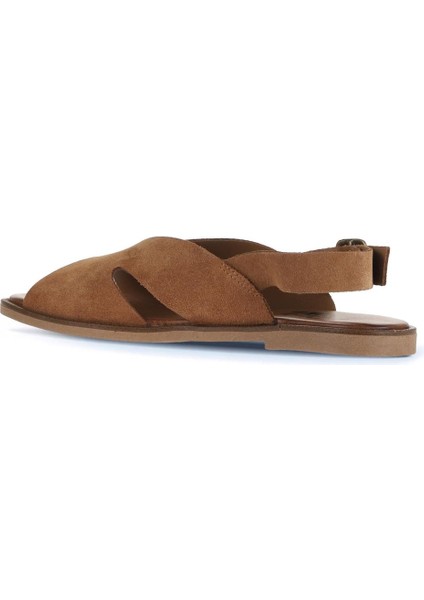 Taba Alf Süet Kadın Düz Sandalet 01WA5708 01WA5708 fırsatları